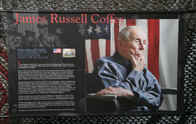Photo banner honoring James Russell Coffey