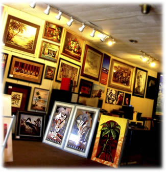 Artist Mike Damico runs the Frame & Art Gallery in Fort Myers, FL
