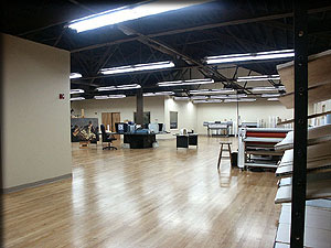 Artists have traveled from as far away as South Africa to have their work reproduced at Lizza Fine Art Studios. According to Studio Manager Betsy Green, “Most visitors are delighted to discover such a high-tech studio based in such as a quaint, small-town setting. The studio itself is a converted roller rink.”