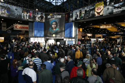 The annual PDN PhotoPlus Expo at the Jacob Javits Center in NY attracts thousands of professionals in the photographic and imaging industry.
