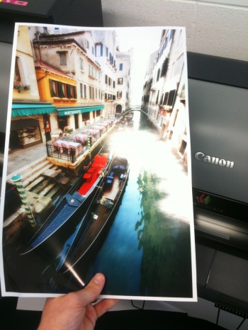 Inkjet printing photo metallic Canon printer