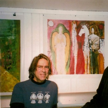 Stephen Kerner in his studio