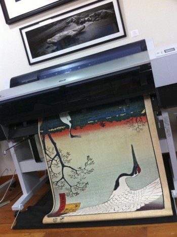 Printing Japanese art with an inkjet printer