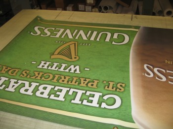 Printing banners with an inkjet printer