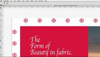 Adding grommet marks to banners with design software