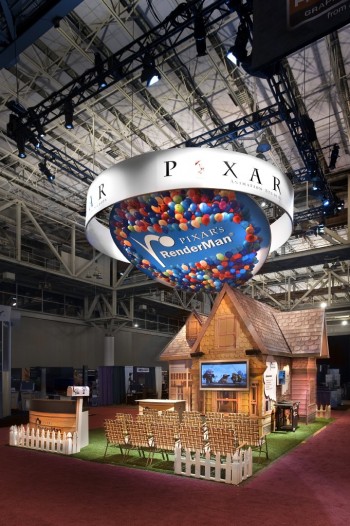 Graphics and booth design for Pixar Studios