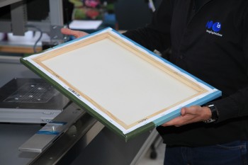 Canvas wrap production machine