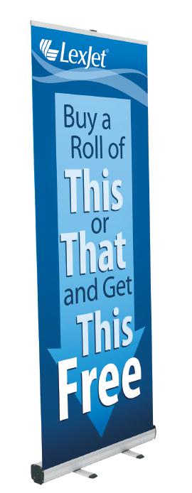 Free retractable banner stand