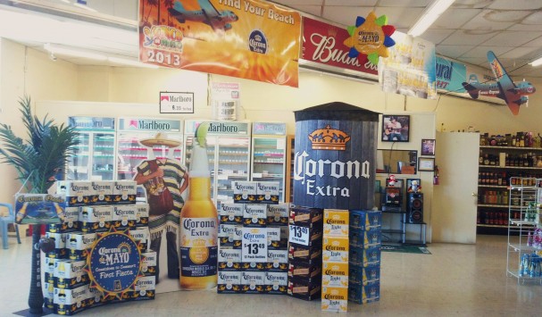 Point of Sale Inkjet Printed Display for Corona
