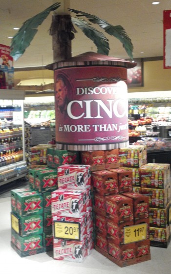 Inkjet Printed Point of Sale Display for Dos Equis