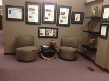 Spectra Imaging's lobby is tastefully decorated, providing a professional atmosphere in which to conduct business.