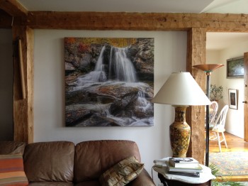 Lanscape photograph on canvas for decor
