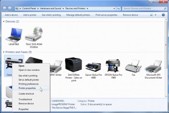 Figure 4 Printer Properties