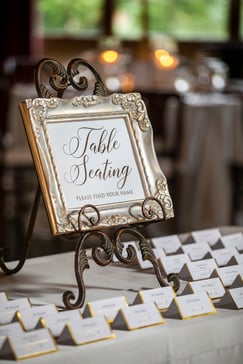 Seating Chart Print on Frame