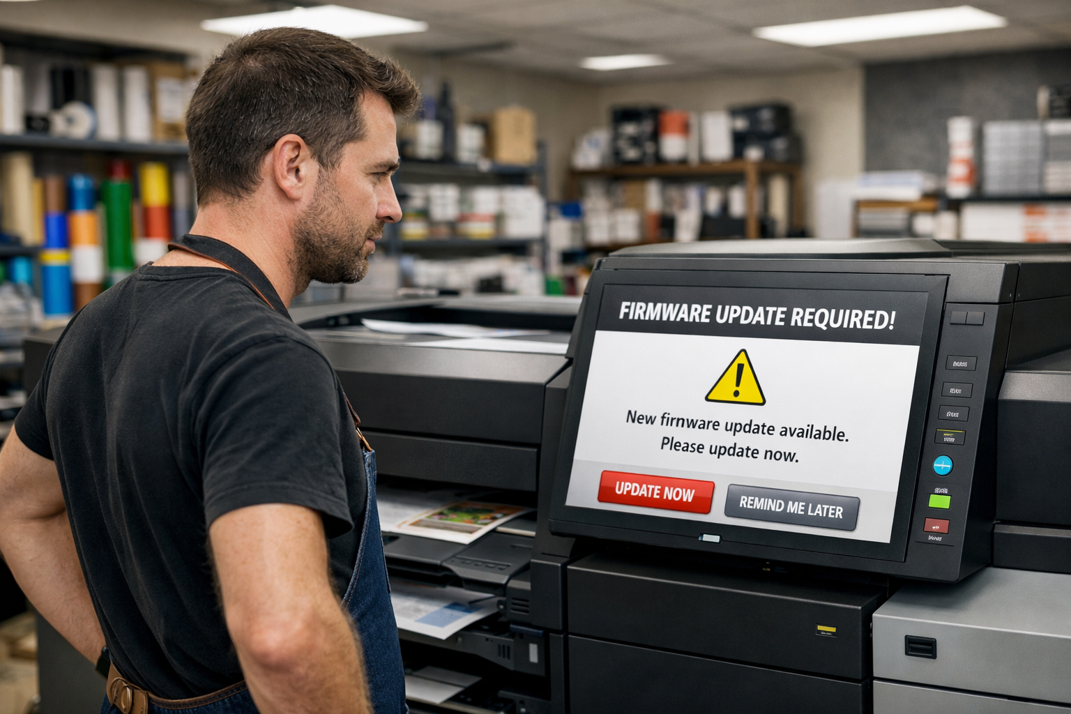 How to Update Firmware on a Canon iPF Inkjet Printer