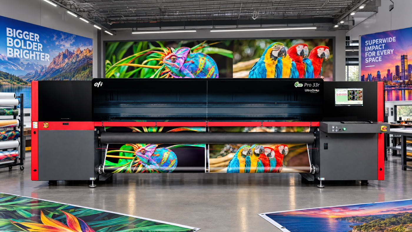 EFI™ Pro 33r: Superwide Printing Across More Applications