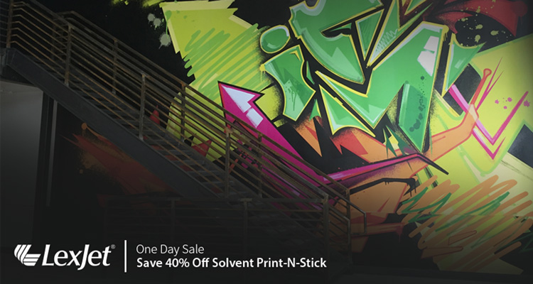 Wednesday Only: 40% Off LexJet Solvent Print-N-Stick