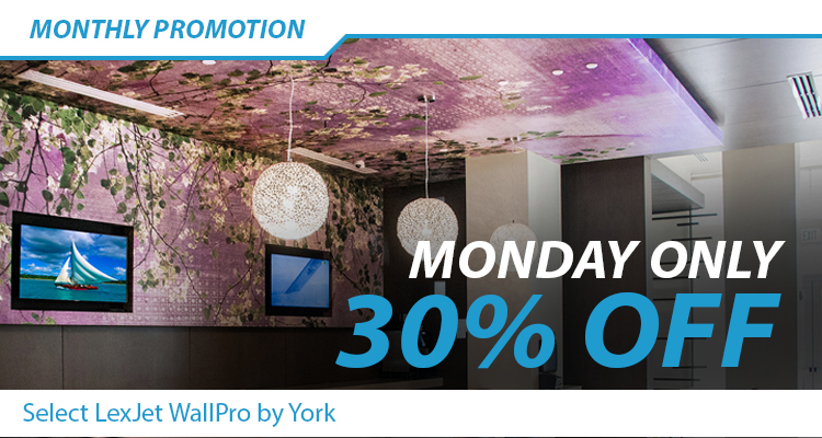 Monday Only: Save 30% on Select LexJet WallPro™ by York